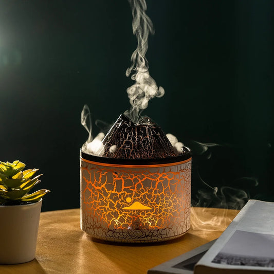180ml Essential Oil Diffuser & Humidifier - Aromatherapy with Colorful Lights & Remote Control - Stylish White Design